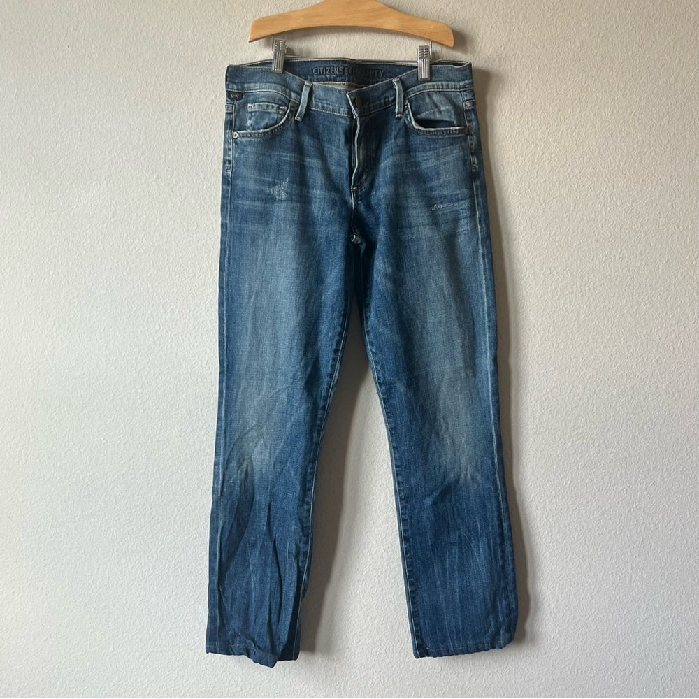 Citizens Of Humanity Ava Low Rise Straight Leg Blue Denim Jeans Size 30